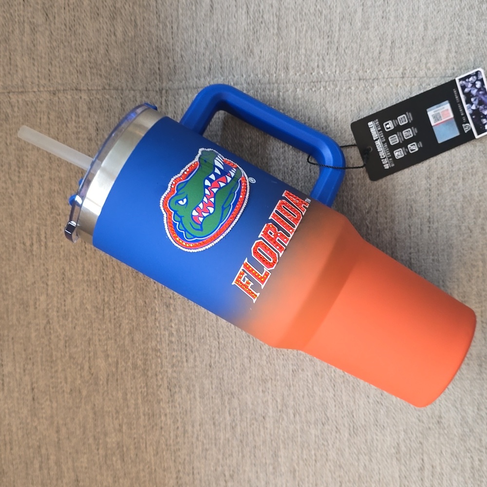 Colossal UF-University of Florida Gators 40 Oz Colossal Tumbler w Crystal Bling